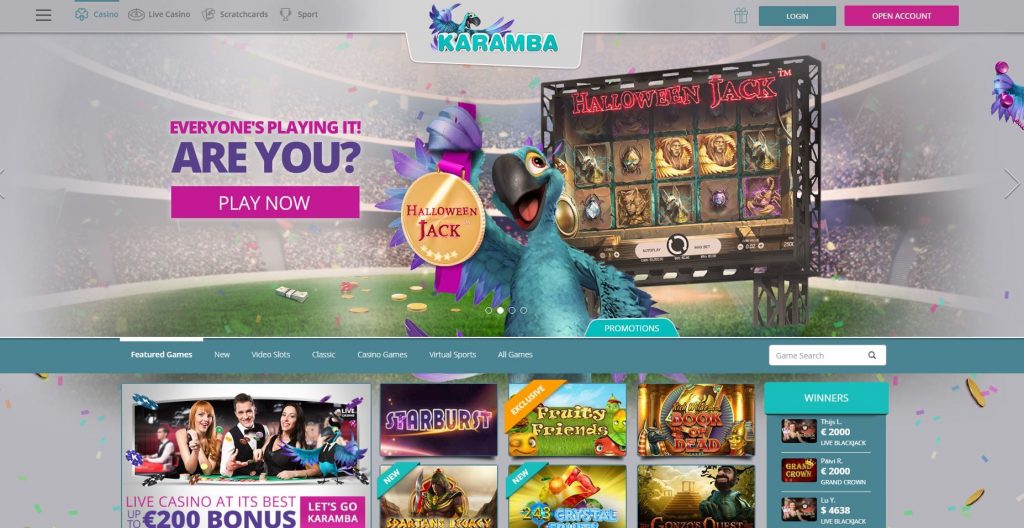 Karamba Casino bonus